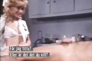 Hot blonde nurse washes a man's shlong and sucks it ardently afterwards