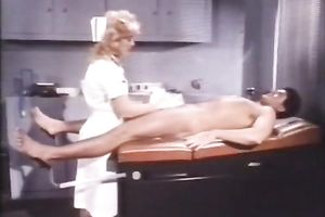 Hot blonde nurse washes a man's shlong and sucks it ardently afterwards