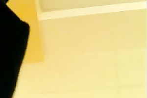 Her hot dark taut pants got on my shoe camera