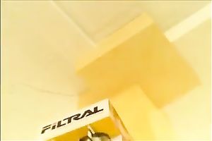 Her hot dark taut pants got on my shoe camera