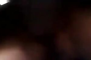 Having passionate sex with a nerdy curly-haired ebon whore