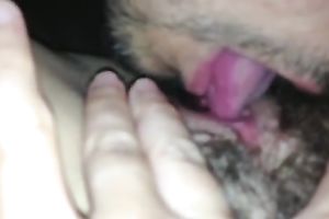 My attentive lover knows how to take up with the tongue my wet crack the right way