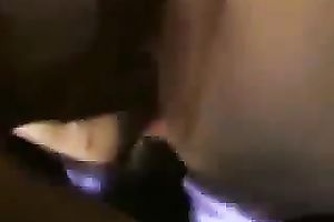 White whore slutwife feels cheerful with my large dark dick in her gazoo