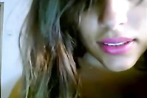 Stunning sweetheart with divine body rubs her hot naked body in web web camera