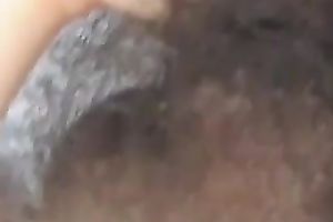 My neat girlfriend with bushy pussy is riding my subrigid cock backwards