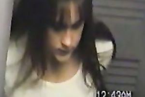 Gorgeous and hawt playgirl got her pussy and breasts bare on hidden camera