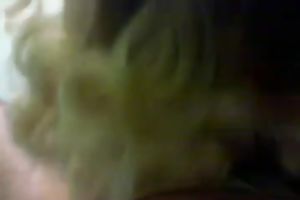 Curly-haired golden-haired milf doesn't desire to stop engulfing my weiner