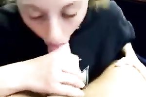Redhead co-worker astonishes me with her oral pleasure skills