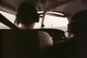 Attentive golden-haired honey gives a head to her lascivious boyfriend