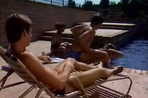 Raunchy guy copulates sexy brunette hair playgirl in white socks