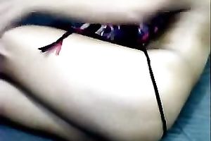 Without hesitation this babe begins to tease her bald wet crack in front of me