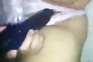 My 1st homemade movie scene in which I fuck my wet crack with sex tool