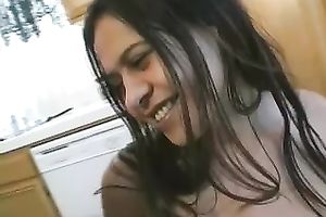 Dirty dark brown whore desires to engulf and fuck on her birthday