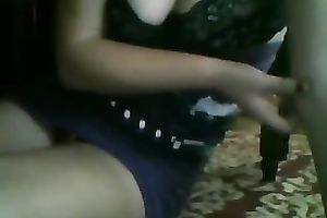 Very seductive cleavage of my juvenile latin babe girlfriend