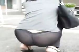 Shameless hoe in hawt dark leggings have to be proud of her a-hole