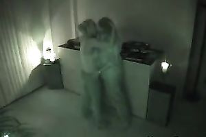 Blonde prostitute makes out with a chap in hidden livecam movie