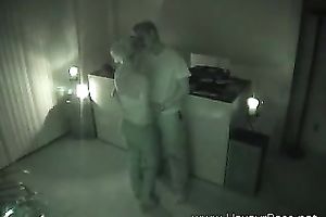 Blonde prostitute makes out with a chap in hidden livecam movie