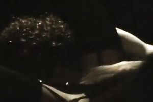 Young diminutive blondie giving a oral-job to her boyfriend