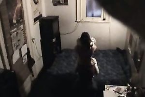 Stunning hidden livecam vid with my coed working on my prick