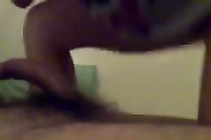 Pretty and dilettante juvenile girlfriend gives oral-sex and rides me