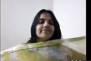 Curvaceous dark brown mother I'd like to fuck shows her large natural milk shakes on camera