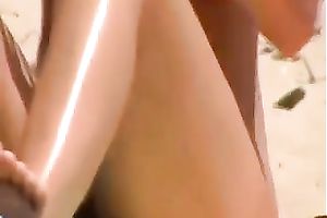 This chick with nicely shaped buns has no idea I am spying on her