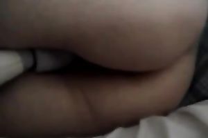 Homemade movie with my nerdy ex GF toying her bald vagina