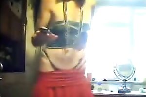 Elegant aged cam white lady teases with her taut body