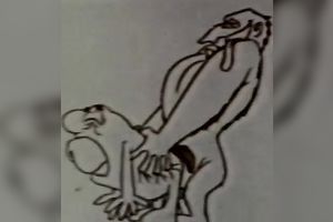 Stunning breasted dark thrall receives shoved by hard white dong