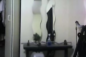 Playful web camera model flashes her pantoons and masturbates for me