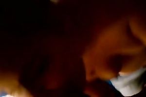 Submissive legal age teenager harlot takes a load of cum in her face hole