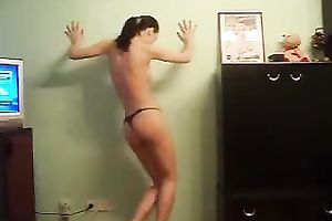 Cute slender white white women on webcam is topless showing her miniature curves