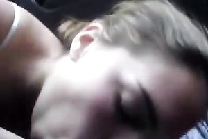 Nasty and barefaced legal age teenager feels comfortable engulfing her BF's rod on camera