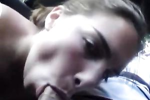 Nasty and barefaced legal age teenager feels comfortable engulfing her BF's rod on camera