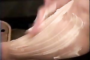 I caught my favorite fattie shaving her muff and legs