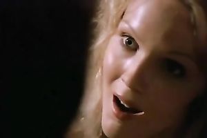 Lesutful blonde chick receives naked and flashes her appetizing tits