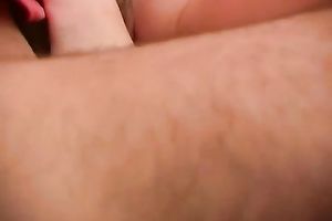 Sassy blonde legal age teenager receives team-fucked well by a lewd fellow