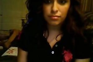 Alluring temptress with naturally love melons likes showing off