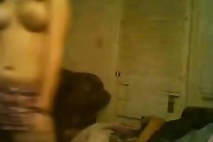 Alluring temptress with naturally love melons likes showing off