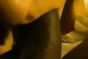 Brunette cutie sucks my dark boner and enjoys my cum on her lips