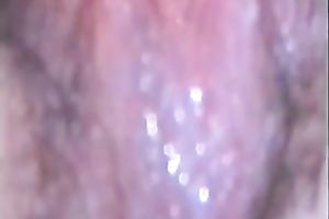 Homemade movie with my husband showing her curly soaked love tunnel