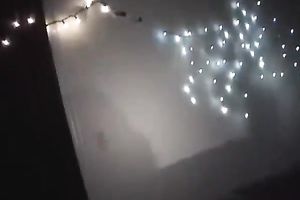 Two marvelous dilettante gals receive drilled after a party in FFM scene