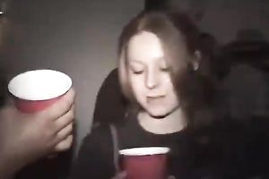 Two marvelous dilettante gals receive drilled after a party in FFM scene