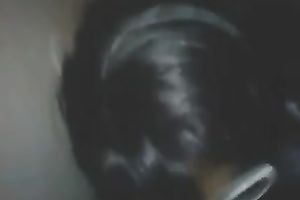 Chocolate GF sucks my large black penis with great fun