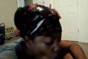 My excited ebon GF knows how to give a priceless oral-stimulation