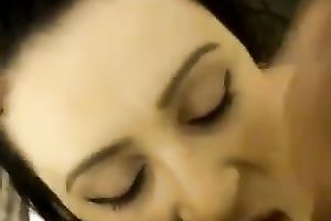 Once my brunette hair GF takes my ramrod in her throat she is unstoppable