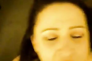 Once my brunette hair GF takes my ramrod in her throat she is unstoppable