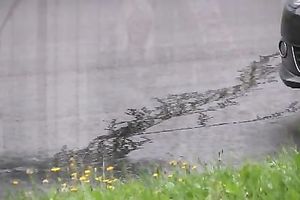 Kate pees her legging in the street in outdoor solo episode