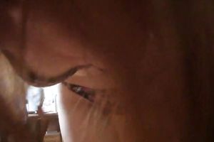 Redhead whore shows her fellatio skills after from behind sex