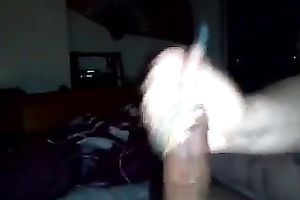 Black-hiared big beautiful woman sucks and rubs my BBC in homemade movie scene